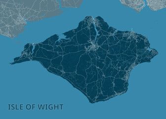 Isle of Wight Road Network Map Visualization