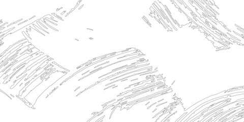 Obraz premium hand drawn vector illustration of brush strokes or silhouette of abstract grunge texture with stains.