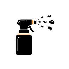 Obraz premium Abstract Spray Bottle Dispensing Liquid Droplets For Cleaning Solutions