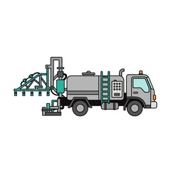 Fototapeta premium Agricultural Spraying Truck Equipment For Farming And Crop Protection Services