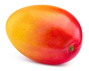 Obraz premium Mango fruit with PNG isolated on a transparent background. Organic mango