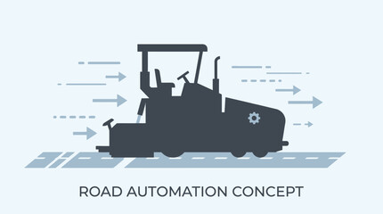 Autonomous Road Construction Vehicle Progressing With Futuristic Automation Technology