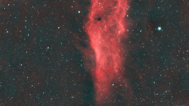 California Nebula NGC 1499 in the winter sky
