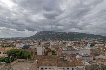 Fototapeta premium Vista panorámica de Denia (Alicante, España)