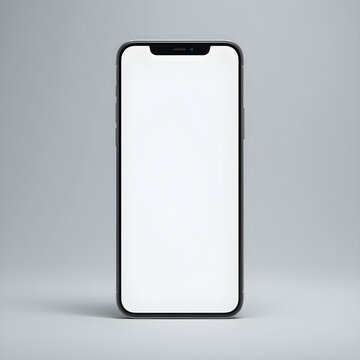 adobe stock image of a Phone on a plain background for mockup purposes