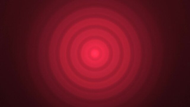 Red Danger Radar Pulse Abstract Tech Background Loop. video aniamtion