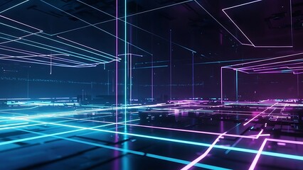 light trails on the highway