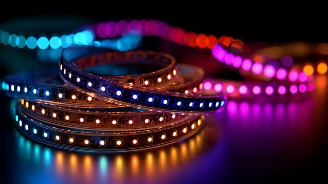 Colorful LED Strip Lights - A Vibrant and Modern Lighting Solution.