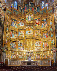 Obraz premium Altarpiece in Toledo cathedral, Spain