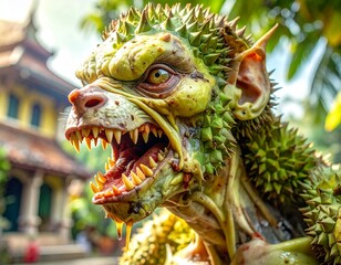 Tropical Werewolf with Durian Skin Texture