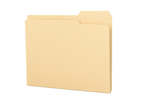 Manila file folder for document organizing and storage