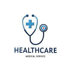 Obraz premium Health care medical logo vector icon design symbol illustration for business and technology brand