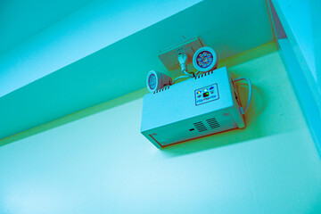 Emergency Light Fixture on Wall