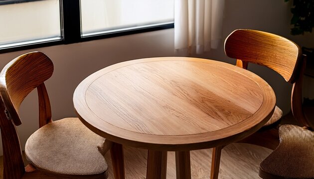 Wooden Round Table