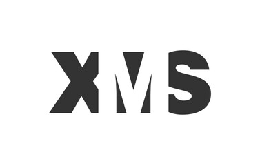 XMS logo design. Initial letter X M S bold font style for tech startups, consulting, corporate branding. Creative company name, headlines typography identity, trendy logotype.