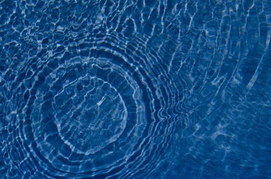 Abstract blue water pattern with waves.