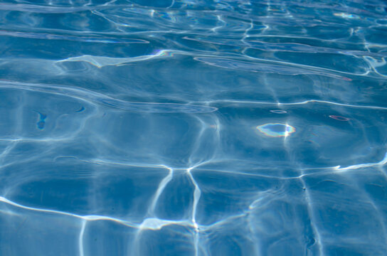 Abstract blue water pattern with waves.