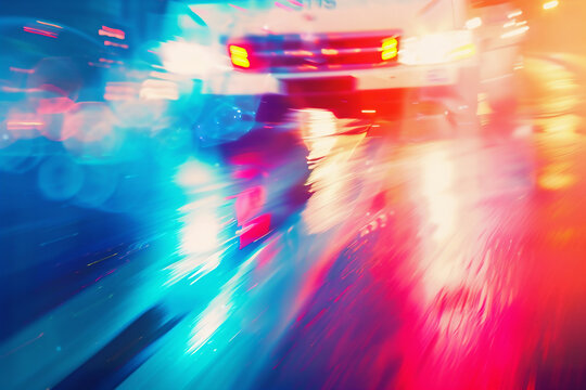 Emergency situation abstract backdrop