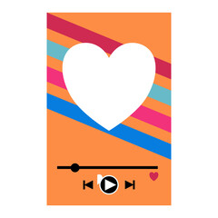 valentine card with heart