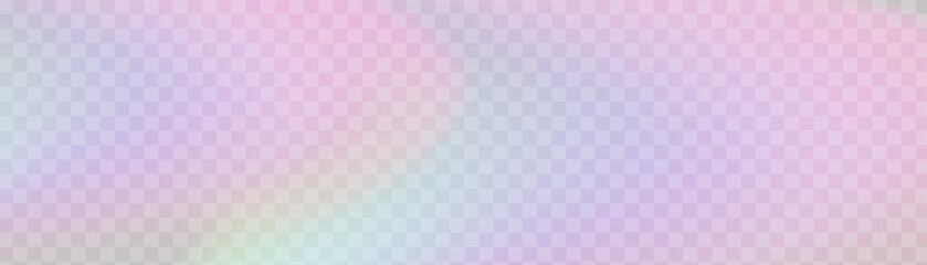 Crystal glass prism with holographic reflections and rainbow flare effect. 