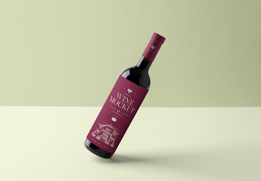 Wine Bottle Mockup