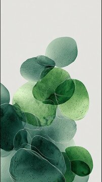 Green Leaves Foliage Plant Studio Shot.