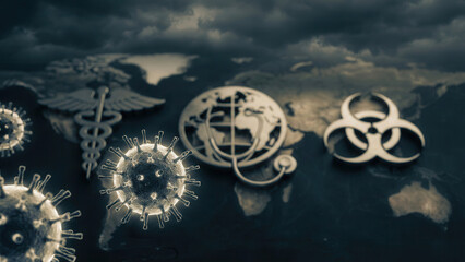 Nipah virus outbreak analysis global health insights scientific research digital art abstract view disease awareness