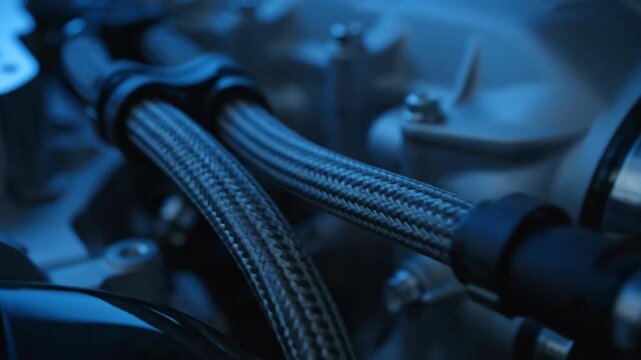 V12 Engine Knock Sensor Signal Path Tracking Shot