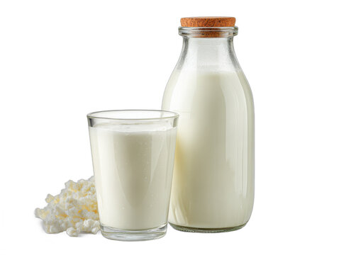 milch isolated on a transparent 