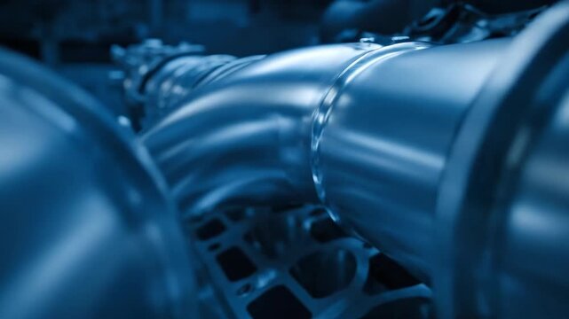 Simulated V12 Engine Intake Runner Camera Track