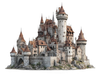 Fototapeta premium schloss isolated on a transparent 