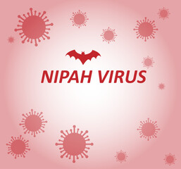 Nipah Virus (NiV) Outbreak and Infection Concept Vector