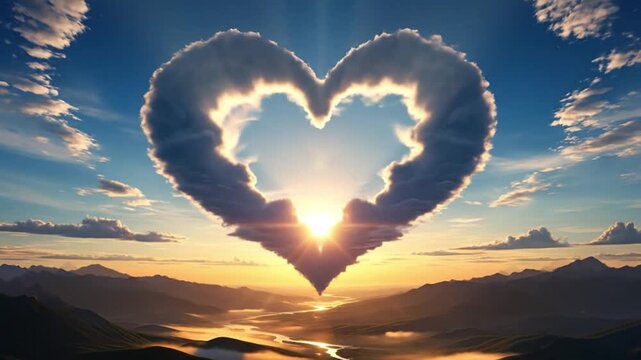 Stylish 3D heart design on cinematic background, love and romance concept for Valentine&rsquo;s Day and marriage theme.