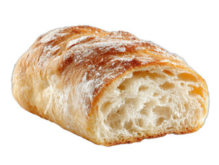 ciabatta isolated on a transparent 