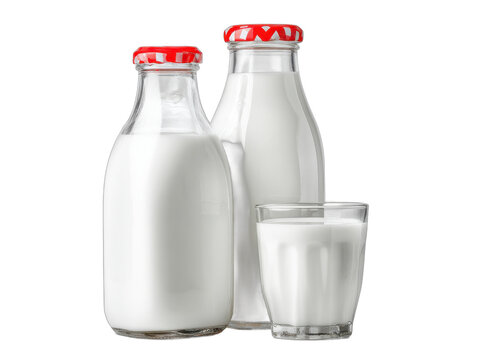 milch isolated on a transparent 