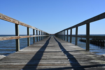 Obraz premium Pier overlooking the Chesapeake Bay