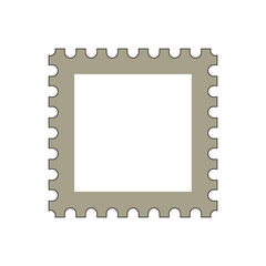 Minimalist perforated edge square &ndash; Suitable for utilitarian design, layout guides, or stationary graphics.