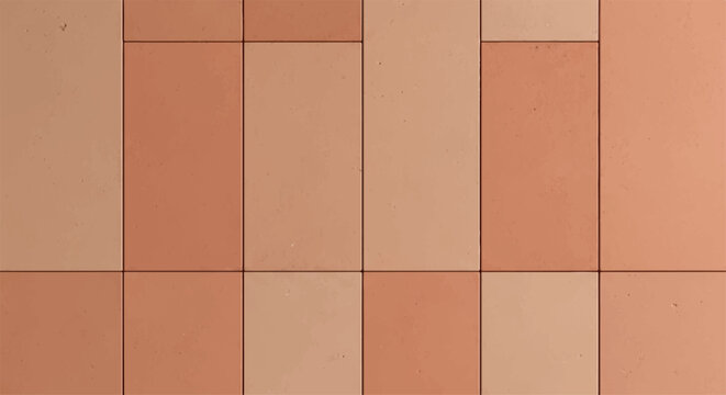 Abstract Terracotta Tile Wall Pattern Background