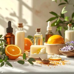 Natural Beauty - Citrus-Infused Skincare Products for a Radiant Glow.