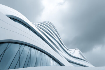 Abstract White Architecture Background Design 