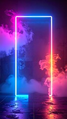 Neon Portal - A Vibrant Gateway to Another Dimension.