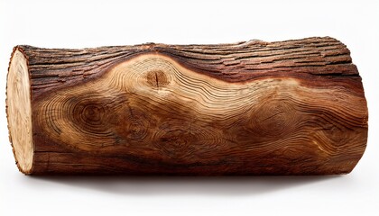 Log Wood Cut Background Isolated