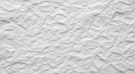 Obraz premium Crinkled white paper texture