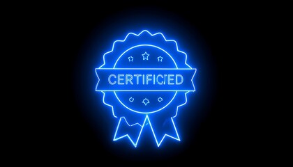 Neon Certified Badge - Symbol of Quality and Trust.