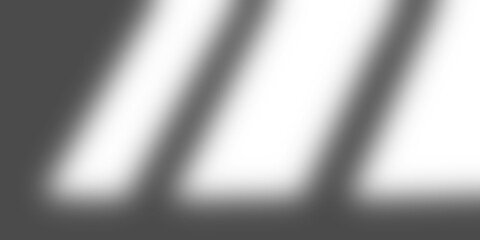 Soft window light beams on dark wall, minimalist architectural shadow and light overlay