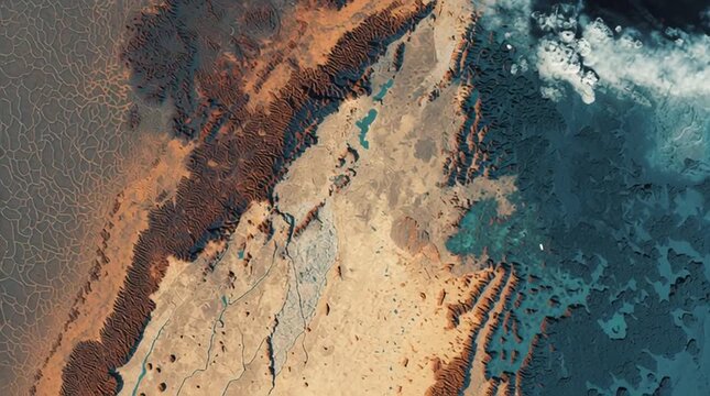 Satellite imagery screens flickering between real and altered visuals, creating a tense digital atmosphere that suggests data manipulation, surveillance uncertainty, and information distortion.
