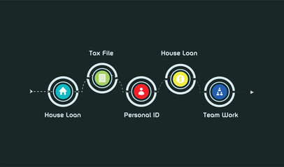 Modern infographic editable vector design