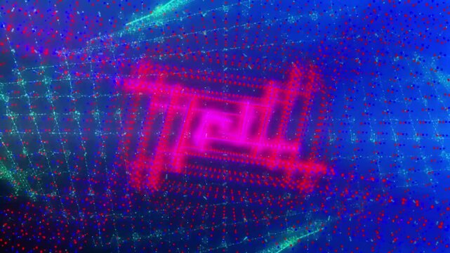 abstract binary code background animation