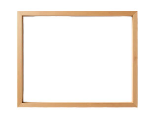 Simple white picture frame on a plain white background