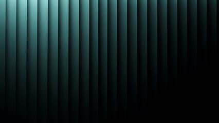 Obraz premium Vertical, teal-toned geometric abstract with light cascading down from the top
